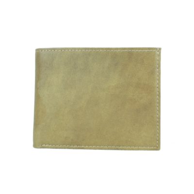 Elegantná peňaženka z pravej kože č.8406 v khaki farbe (2)